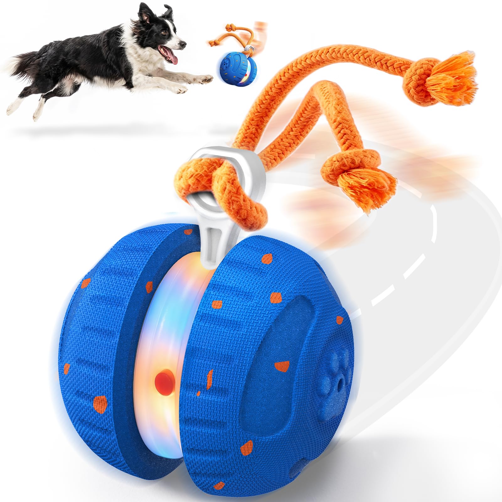 The Auto Roll – Self-Rolling Chew-Resistant Ball For Dogs.