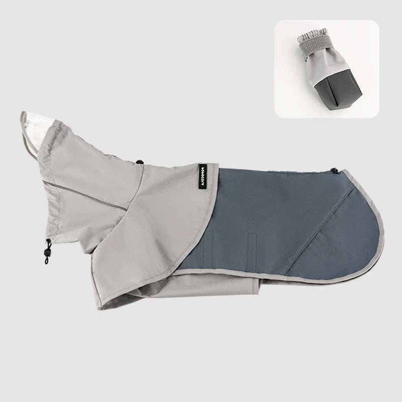 The Belly Shield – Waterproof Four-Leg Dog Raincoat For Small/Medium Dogs.
