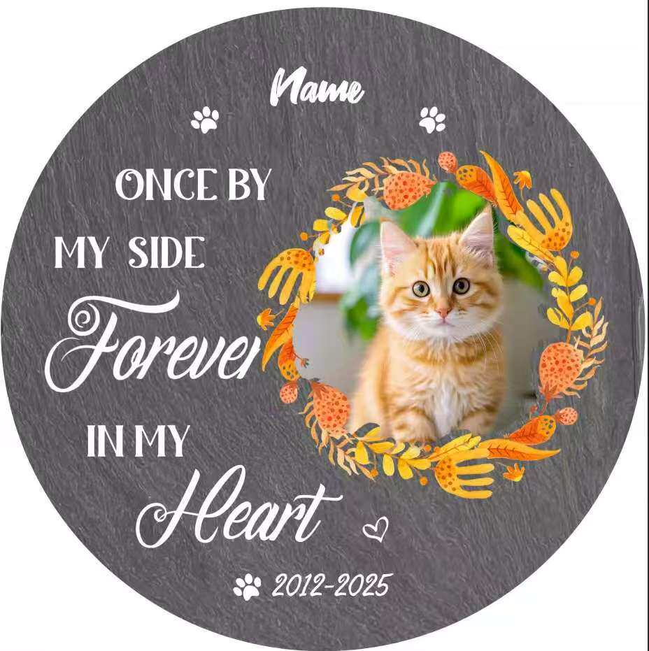 The Slate Memorial – Custom Engraved Pet Garden Stone
