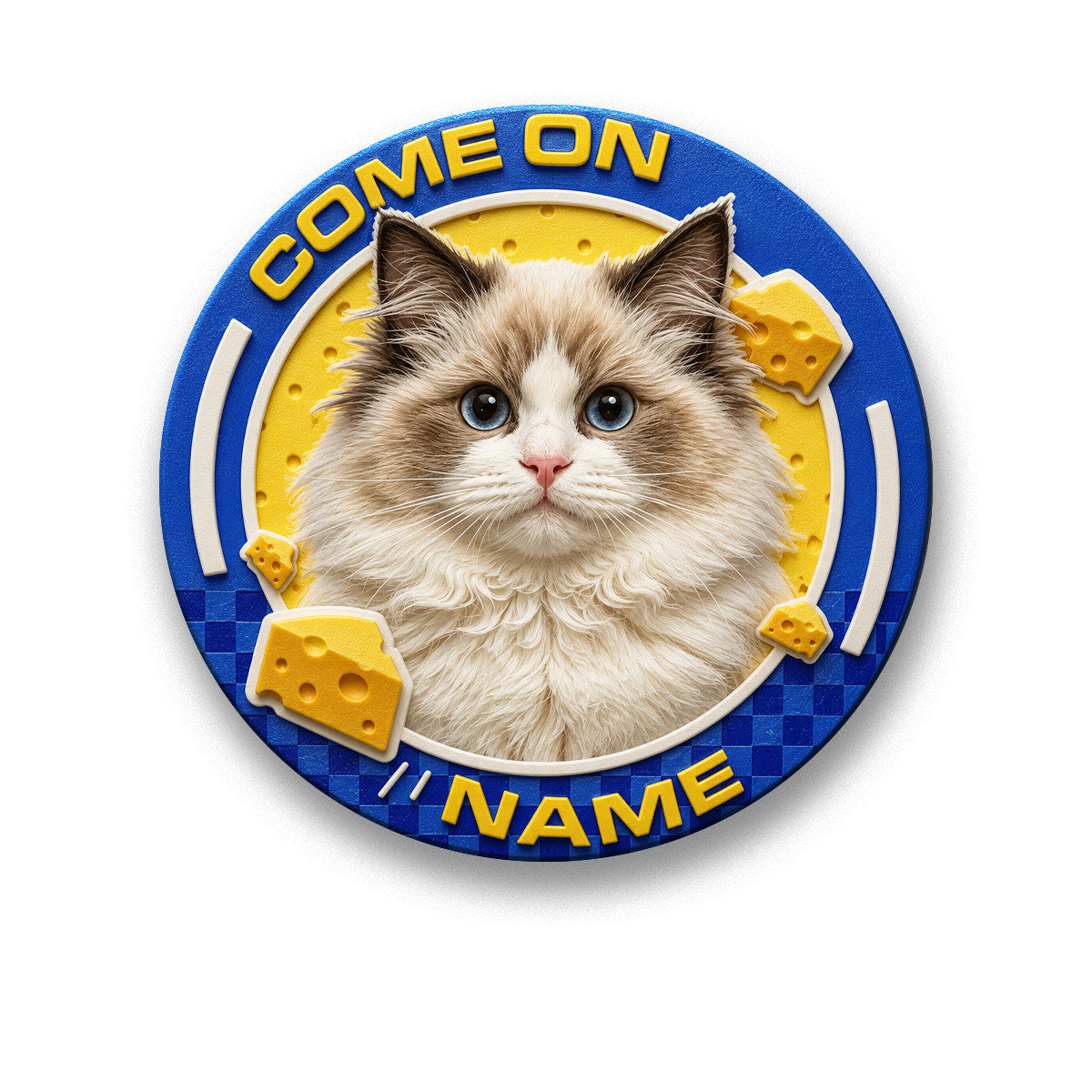 The Painted Relief – Custom Hand-Painted 3D Pet Fridge Magnet.
