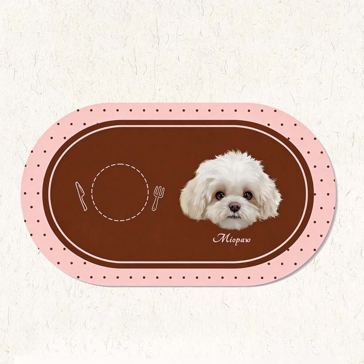 The Dinner Date – Custom Pet Face Placemat