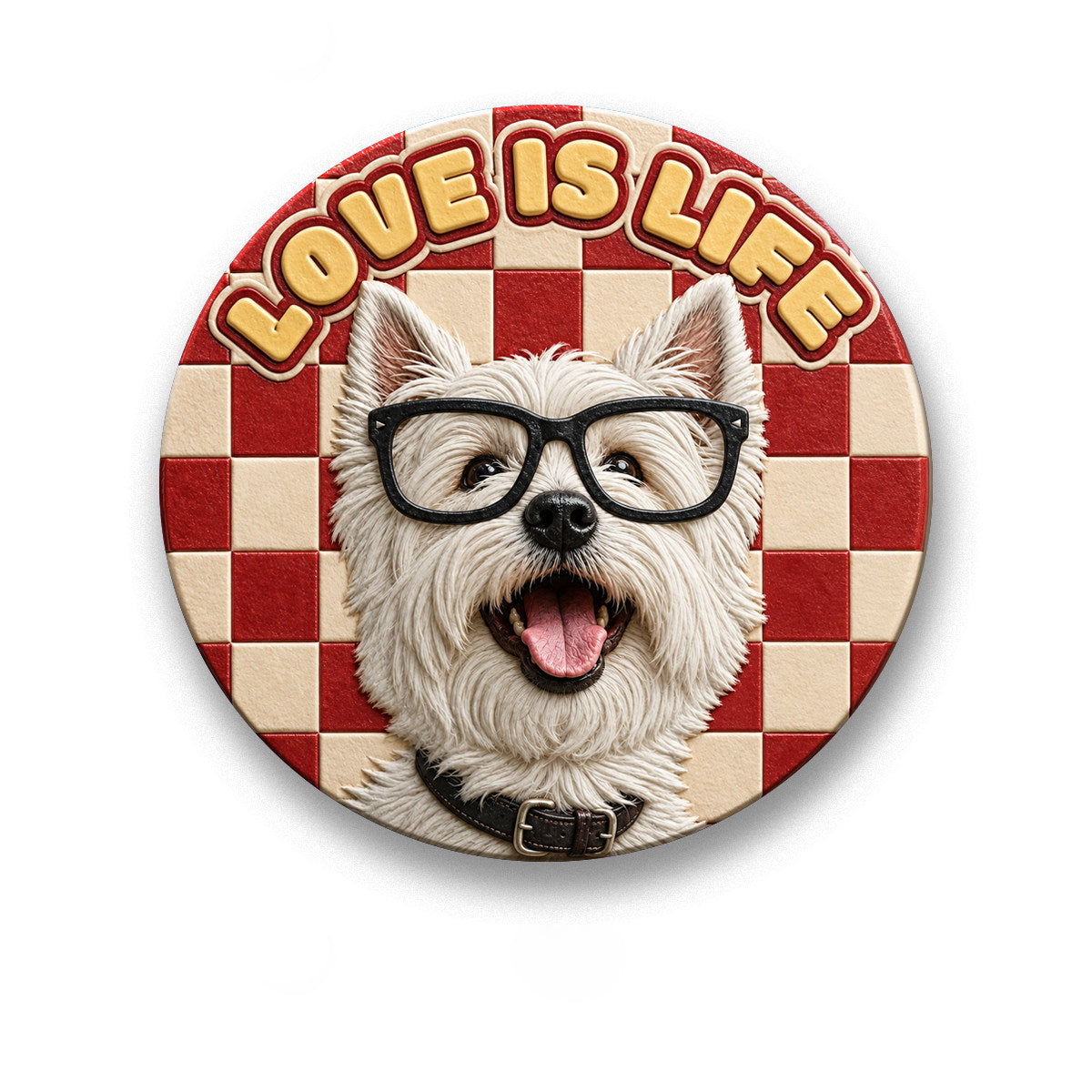 The Painted Relief – Custom Hand-Painted 3D Pet Fridge Magnet.