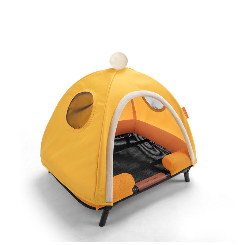 The Foldable Pet Tent Bed-Detachable Moisture-Resistant Dog House