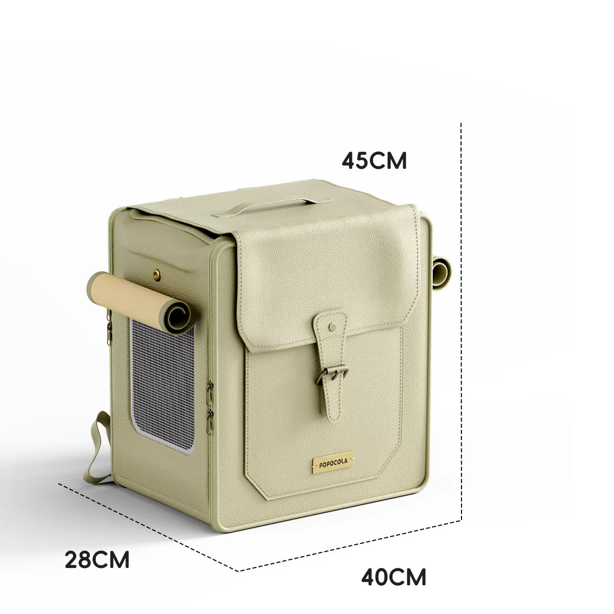 The Roll & Roam – Spacious 2-In-1 Pet Carrier Backpack & Trolley.