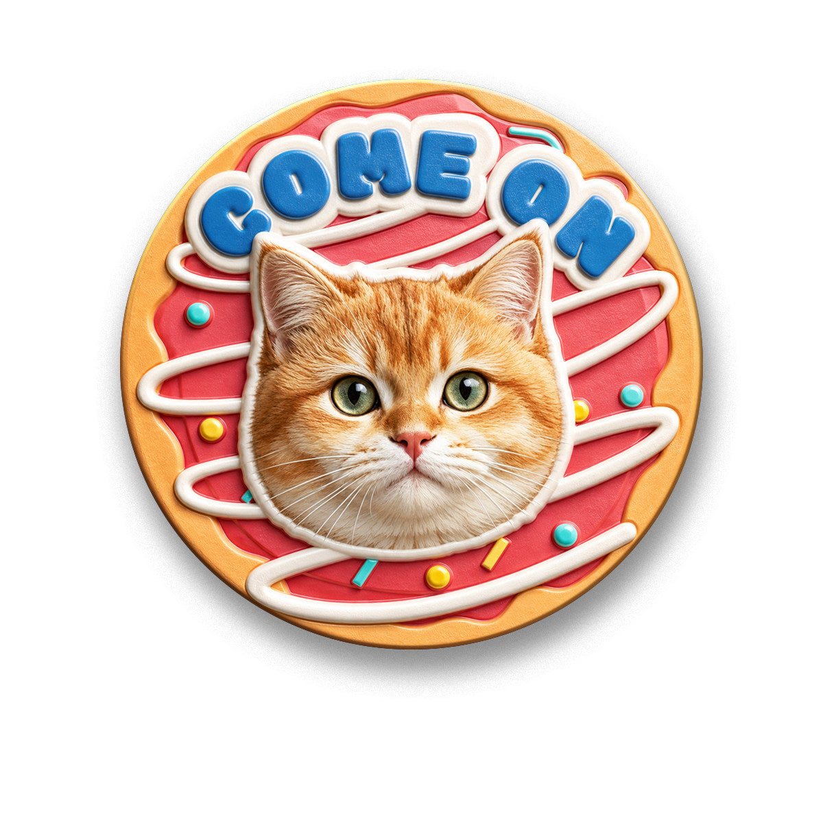 The Painted Relief – Custom Hand-Painted 3D Pet Fridge Magnet.