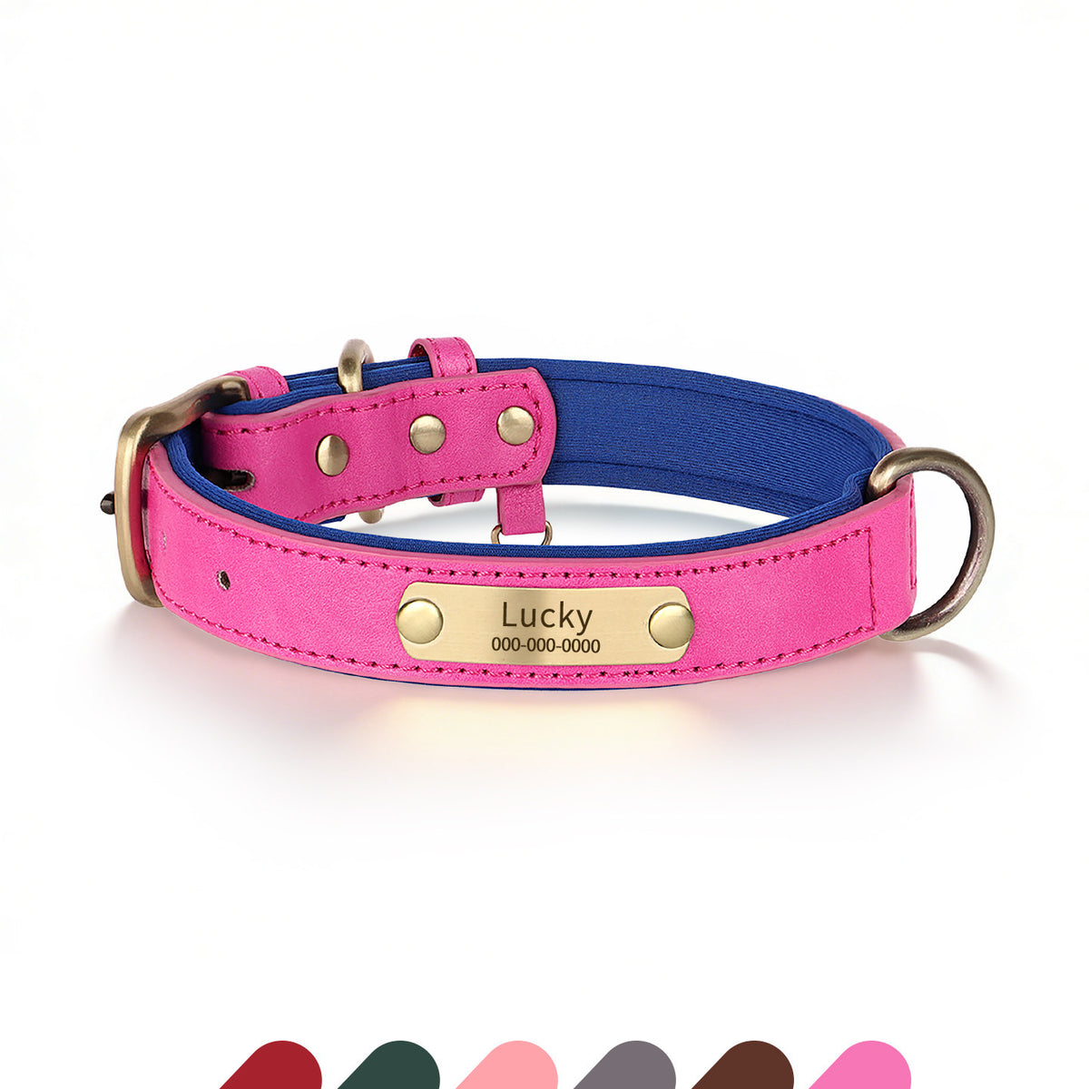 The Classic Neck – Personalized Leather Dog Collar
