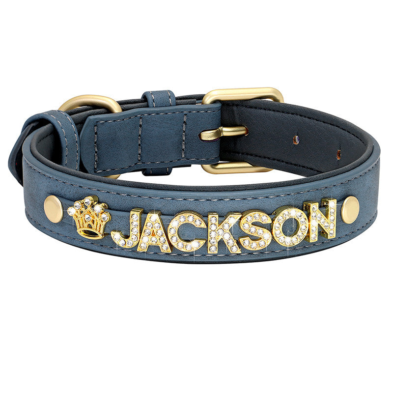 The Rhinestone Letter Pet Collar – Personalized DIY Dog Collar