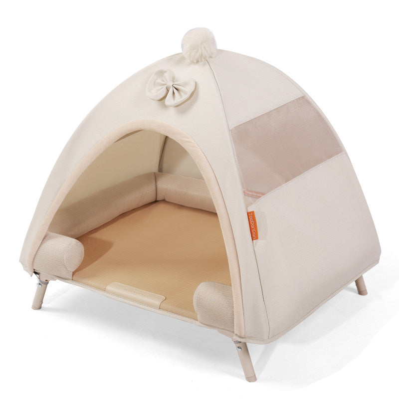 The Foldable Pet Tent Bed-Detachable Moisture-Resistant Dog House