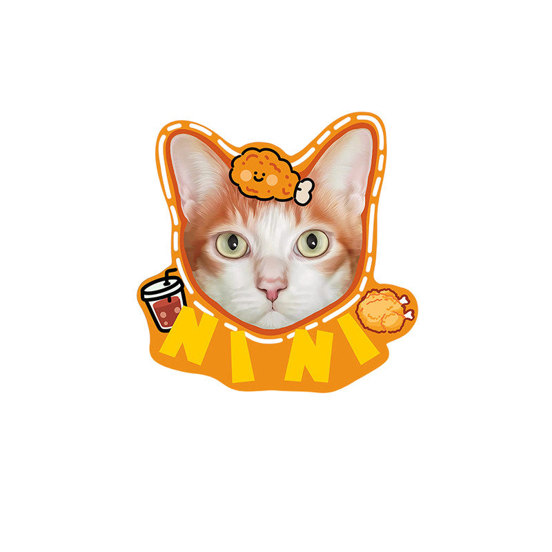 The Shaped Portrait – Cartoon Pet Rug In Your Pet's Shape.