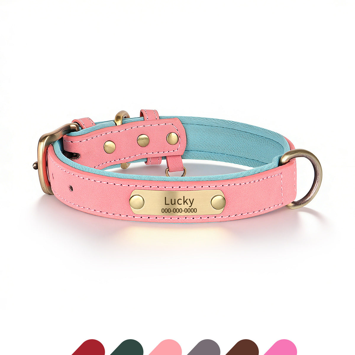 The Classic Neck – Personalized Leather Dog Collar