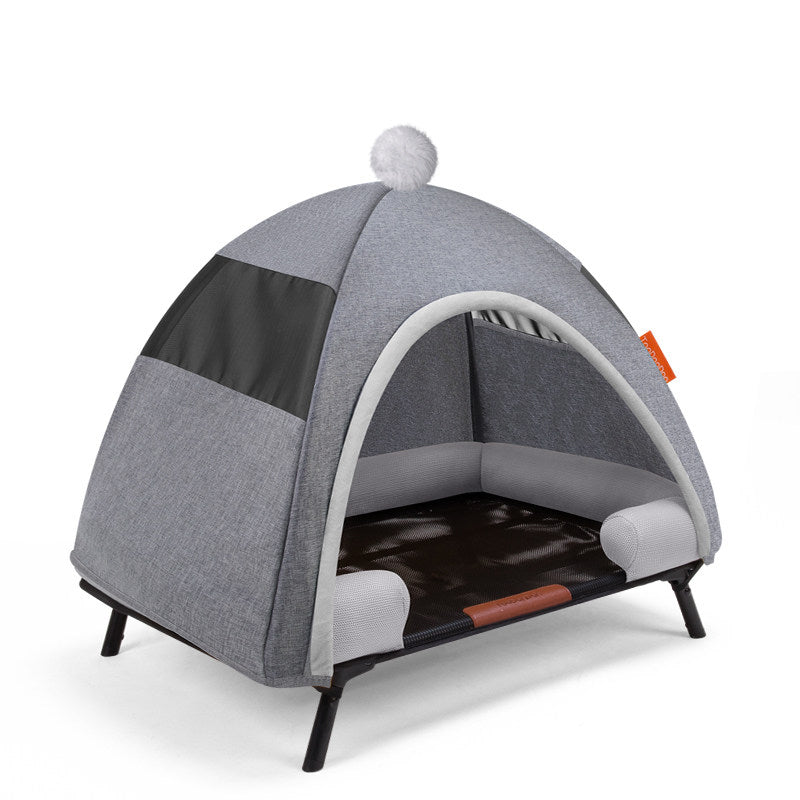 The Foldable Pet Tent Bed-Detachable Moisture-Resistant Dog House