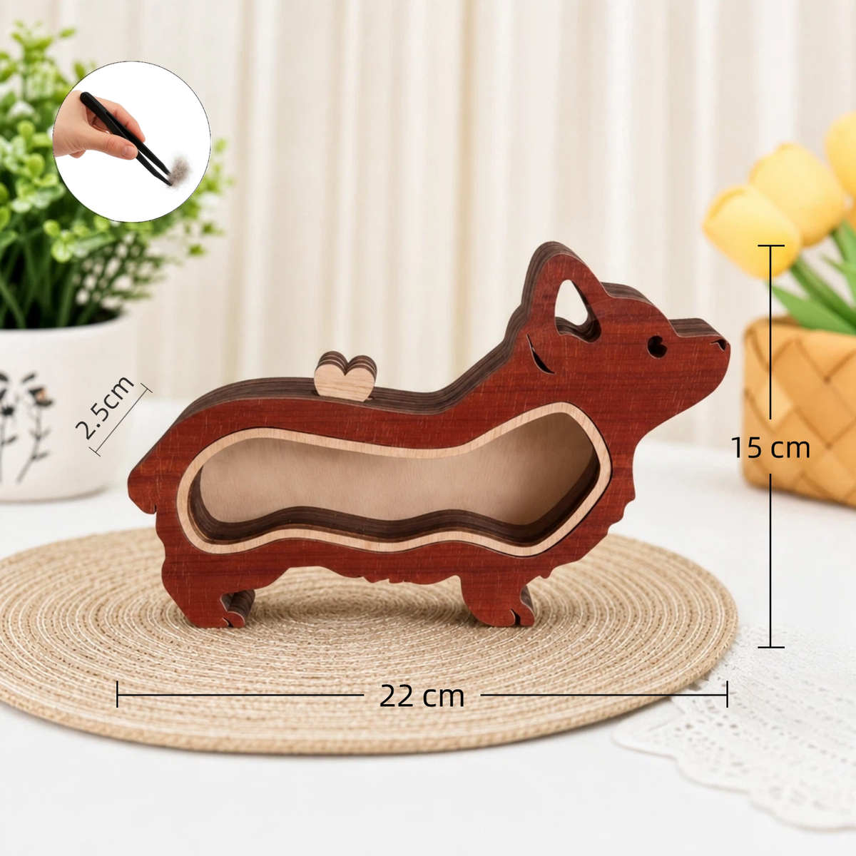 The Wooden Pet Hair Keepsake Box-Personalized Dog & Cat Fur Memory Box