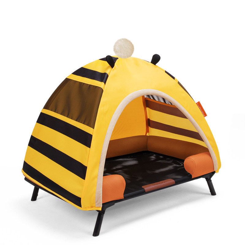 The Foldable Pet Tent Bed-Detachable Moisture-Resistant Dog House