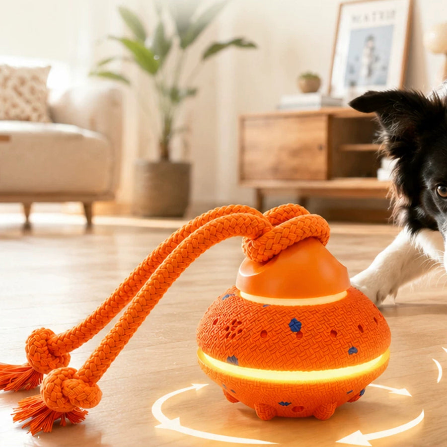 The Auto Roll – Self-Rolling Chew-Resistant Ball For Dogs.