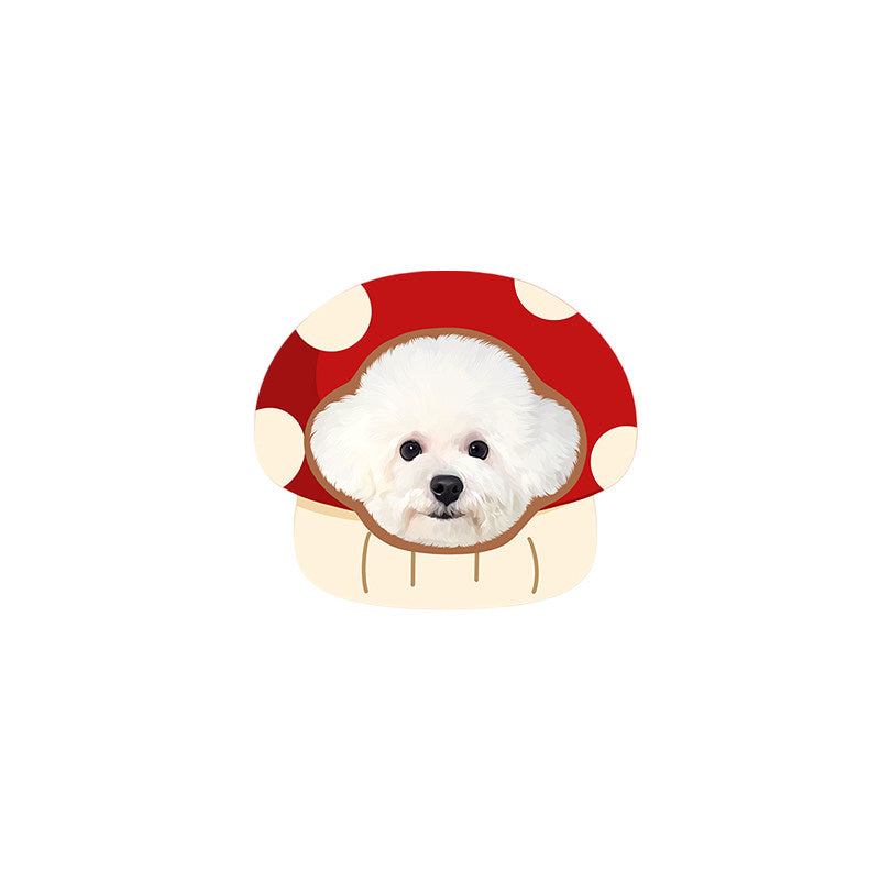 The Shaped Portrait – Cartoon Pet Rug In Your Pet's Shape.
