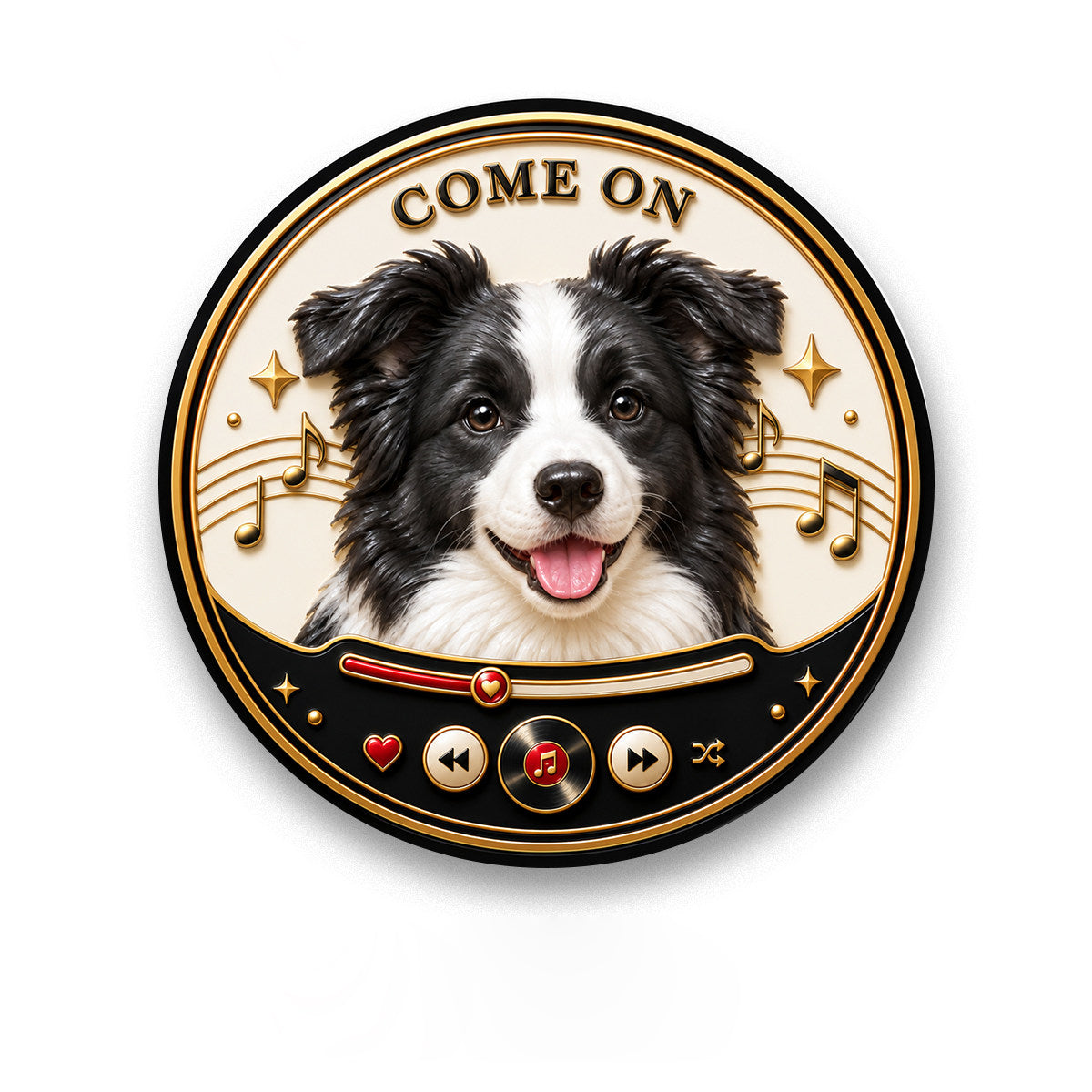 The Painted Relief – Custom Hand-Painted 3D Pet Fridge Magnet.