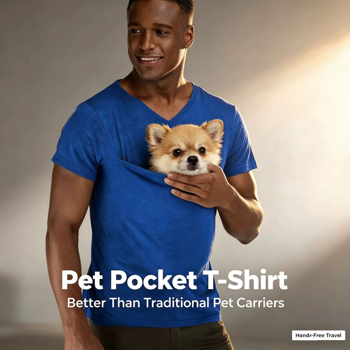 The Pocket Pet – Wearable Pet Pouch T-Shirt For Cats & Dogs.