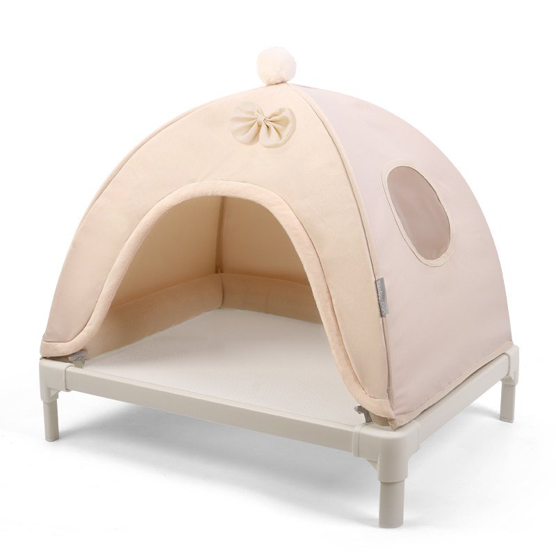 The Foldable Pet Tent Bed-Detachable Moisture-Resistant Dog House