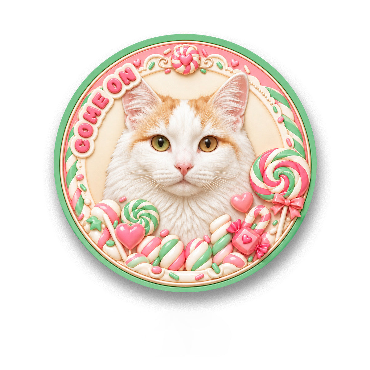 The Painted Relief – Custom Hand-Painted 3D Pet Fridge Magnet.