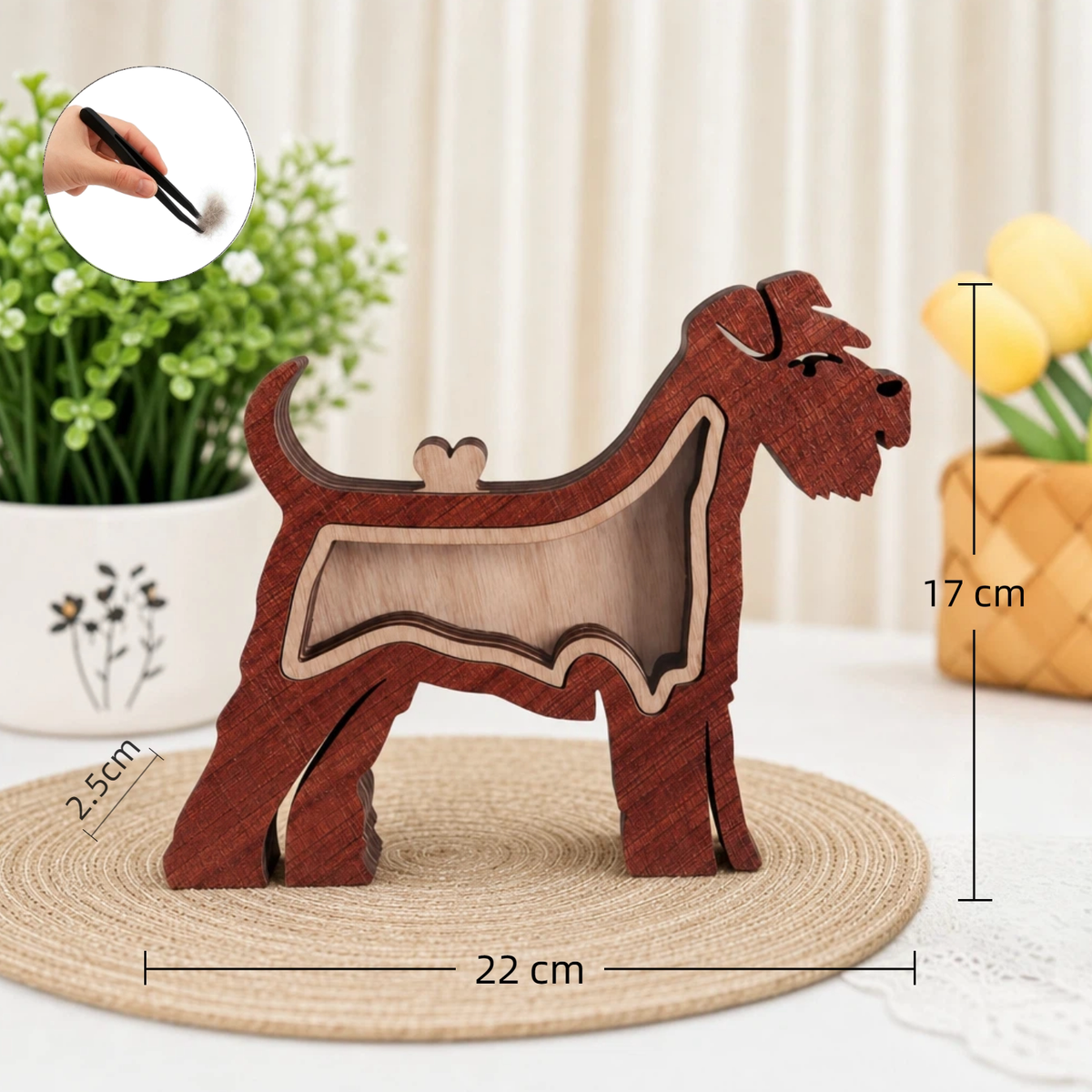 The Wooden Pet Hair Keepsake Box-Personalized Dog & Cat Fur Memory Box