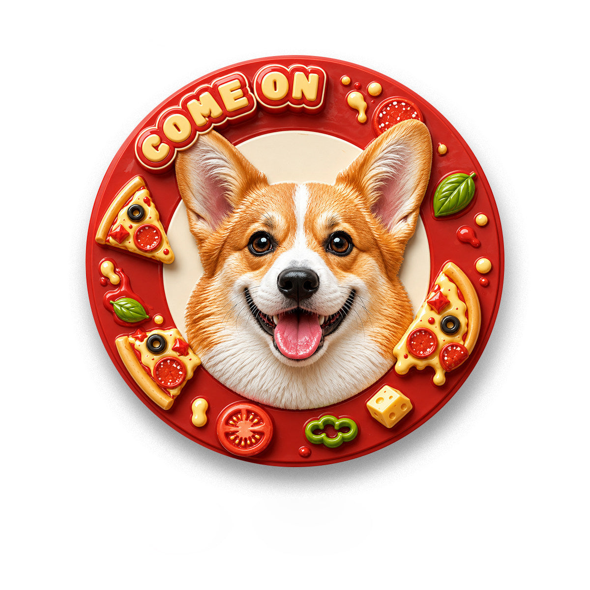 The Painted Relief – Custom Hand-Painted 3D Pet Fridge Magnet.