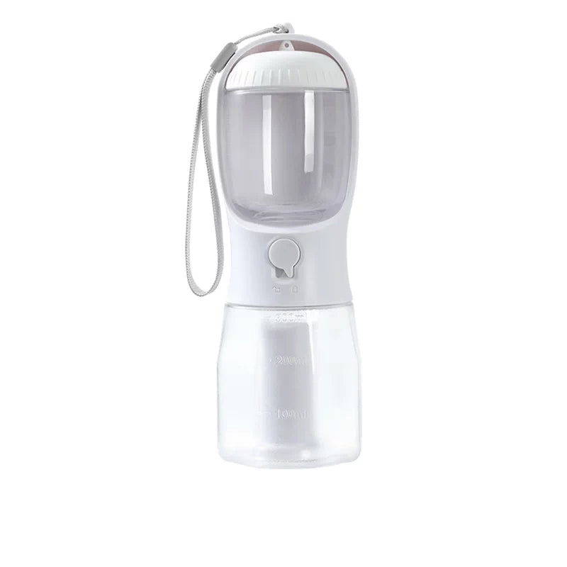 The Trail Flask – Portable 2-In-1 Pet Water & Food Bottle.