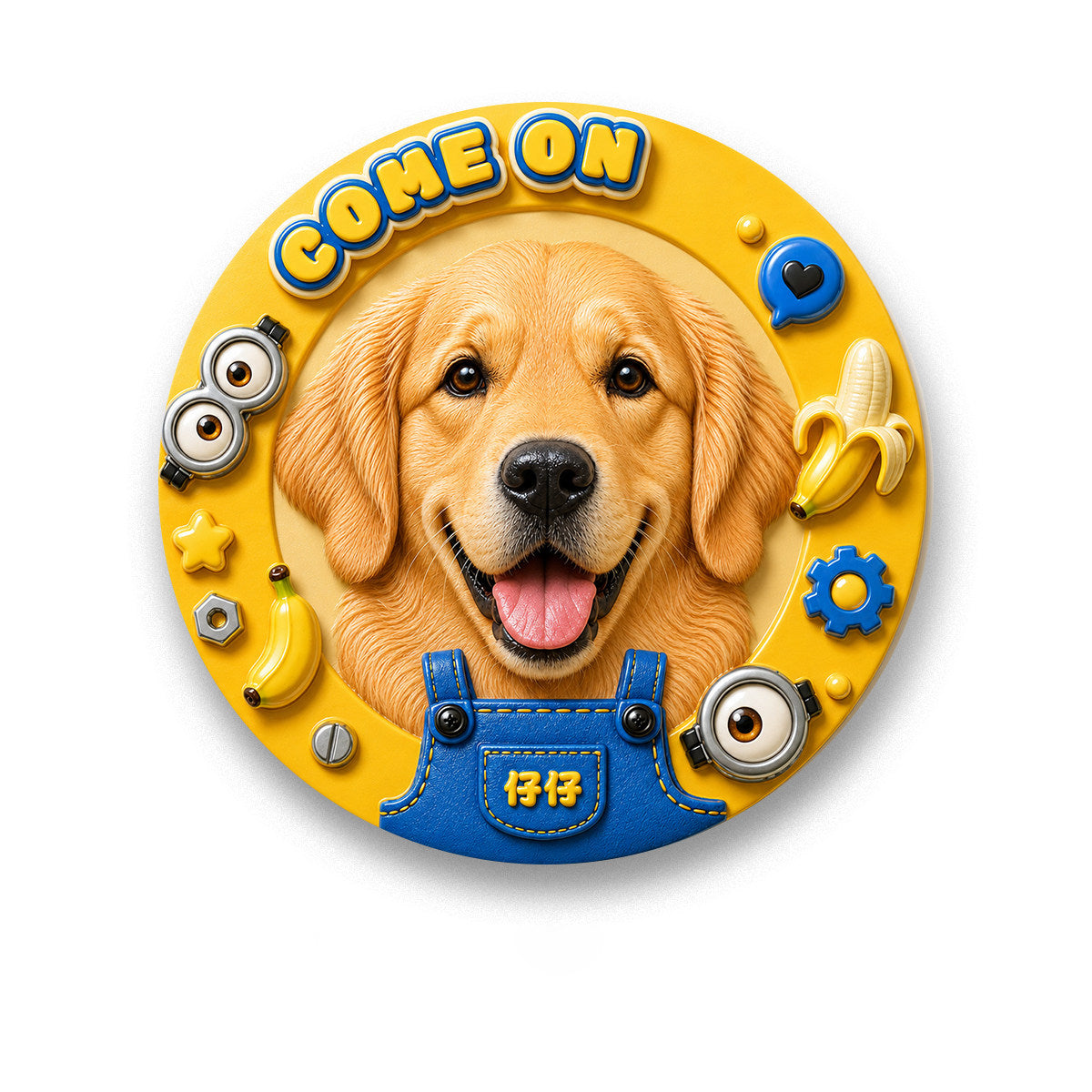 The Painted Relief – Custom Hand-Painted 3D Pet Fridge Magnet.