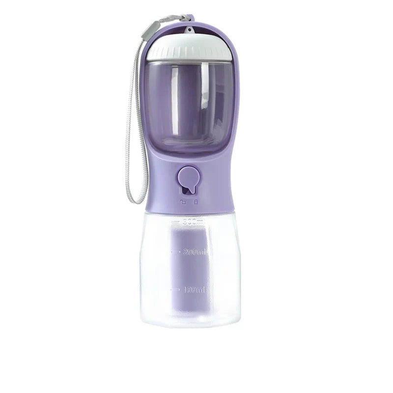 The Trail Flask – Portable 2-In-1 Pet Water & Food Bottle.