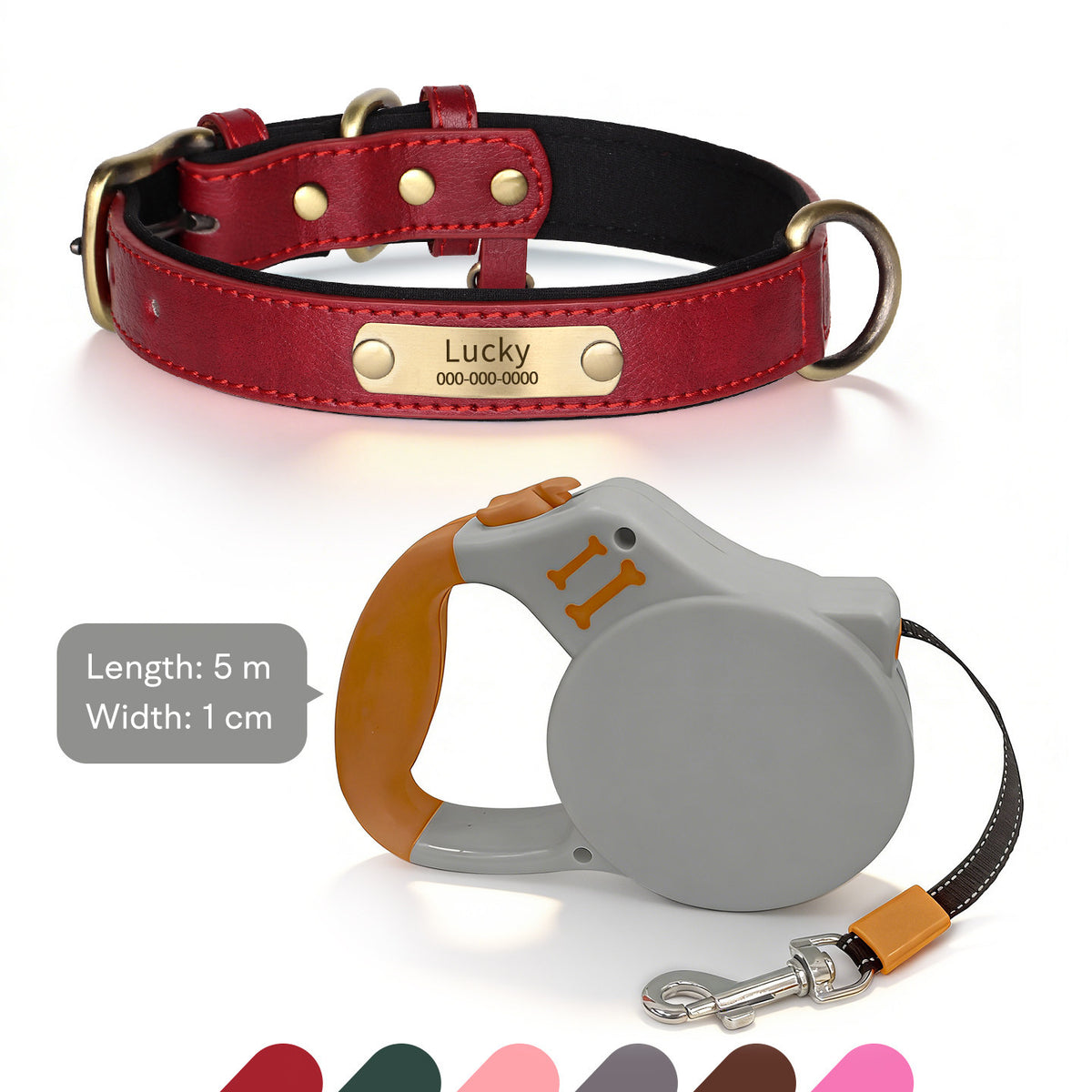 The Classic Neck – Personalized Leather Dog Collar
