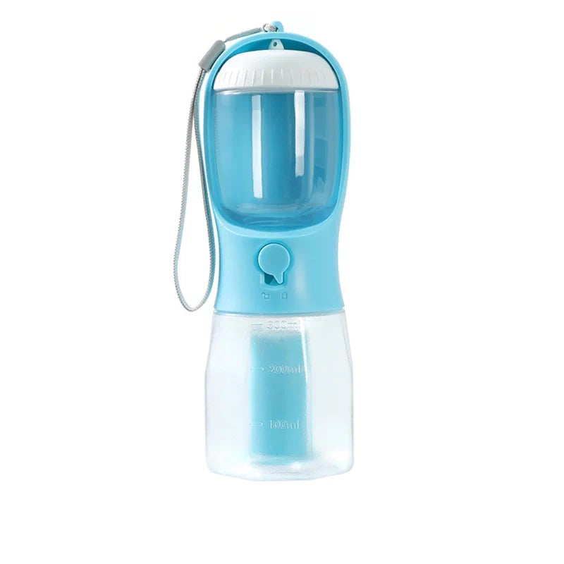 The Trail Flask – Portable 2-In-1 Pet Water & Food Bottle.