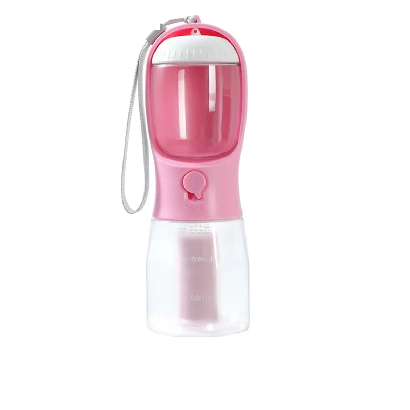 The Trail Flask – Portable 2-In-1 Pet Water & Food Bottle.