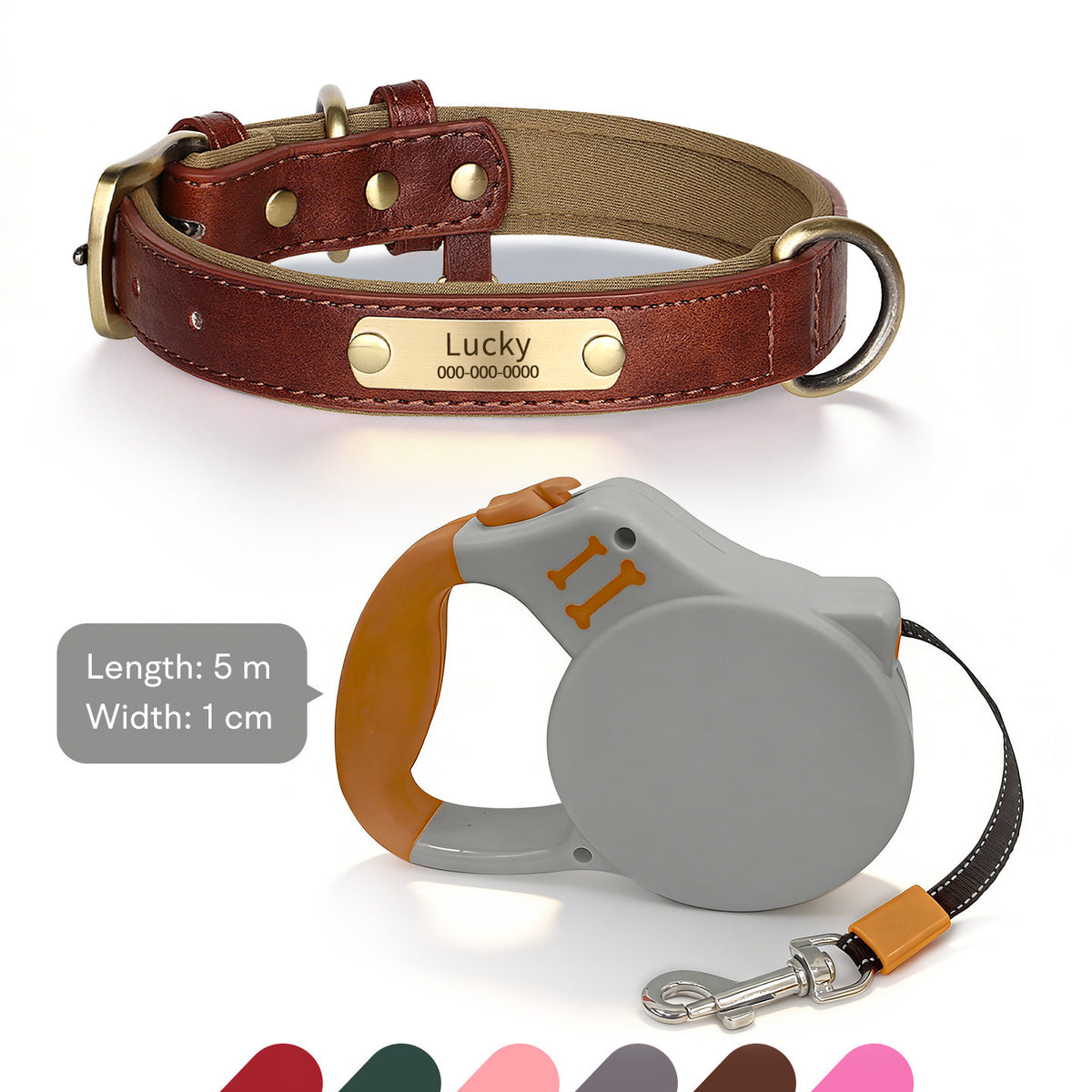 The Classic Neck – Personalized Leather Dog Collar