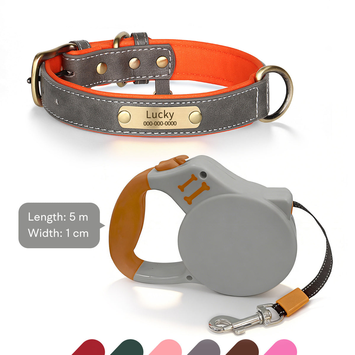 The Classic Neck – Personalized Leather Dog Collar