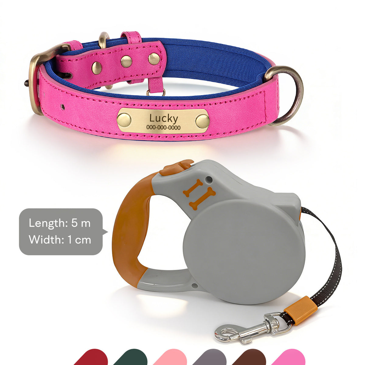 The Classic Neck – Personalized Leather Dog Collar