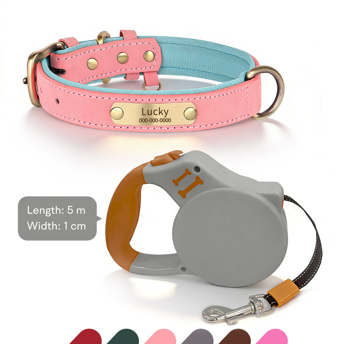 The Classic Neck – Personalized Leather Dog Collar