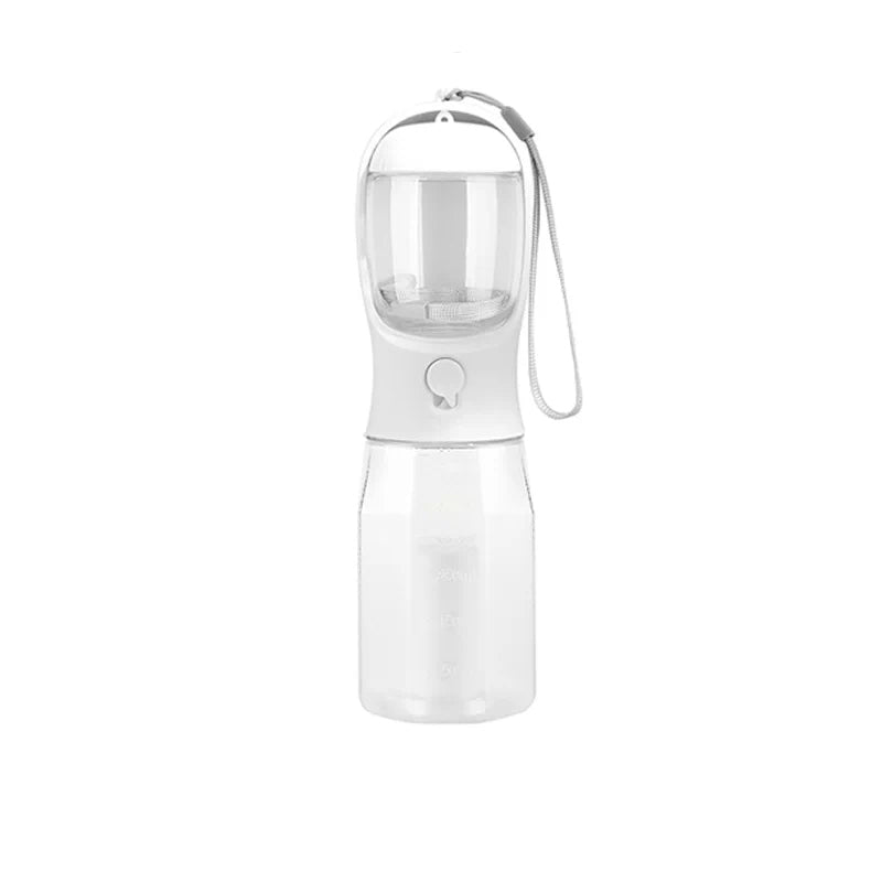 The Trail Flask – Portable 2-In-1 Pet Water & Food Bottle.