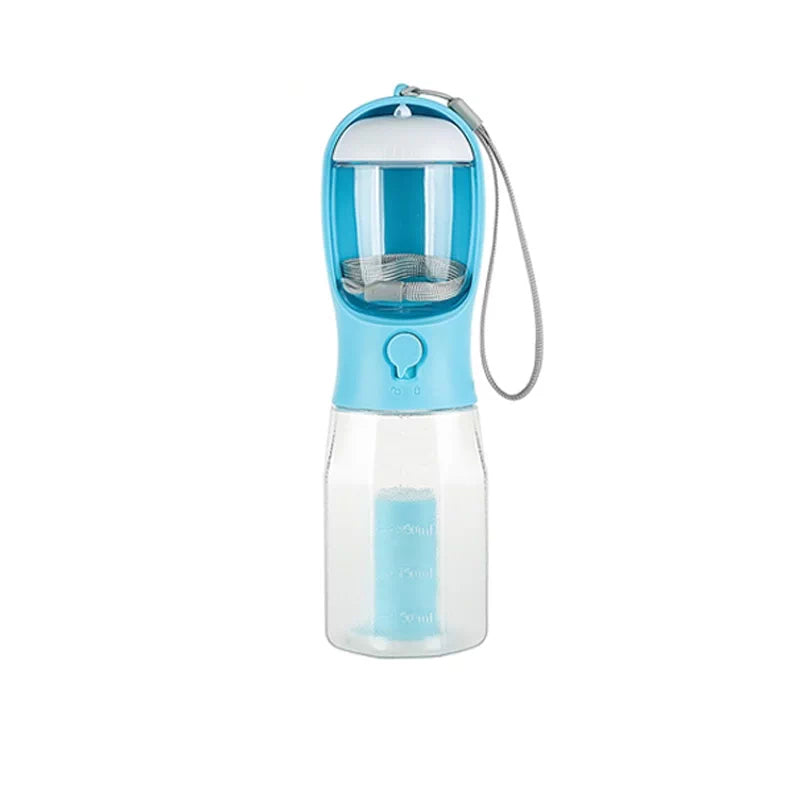The Trail Flask – Portable 2-In-1 Pet Water & Food Bottle.